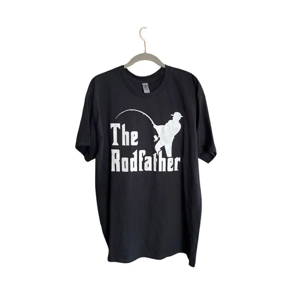 Gildan men’s the rodfather, fishing graphic T-shirt, size large ￼